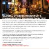 Global Studies Research & Engagement Awards Global Studies Winter 2019-20 Award flyer (2)