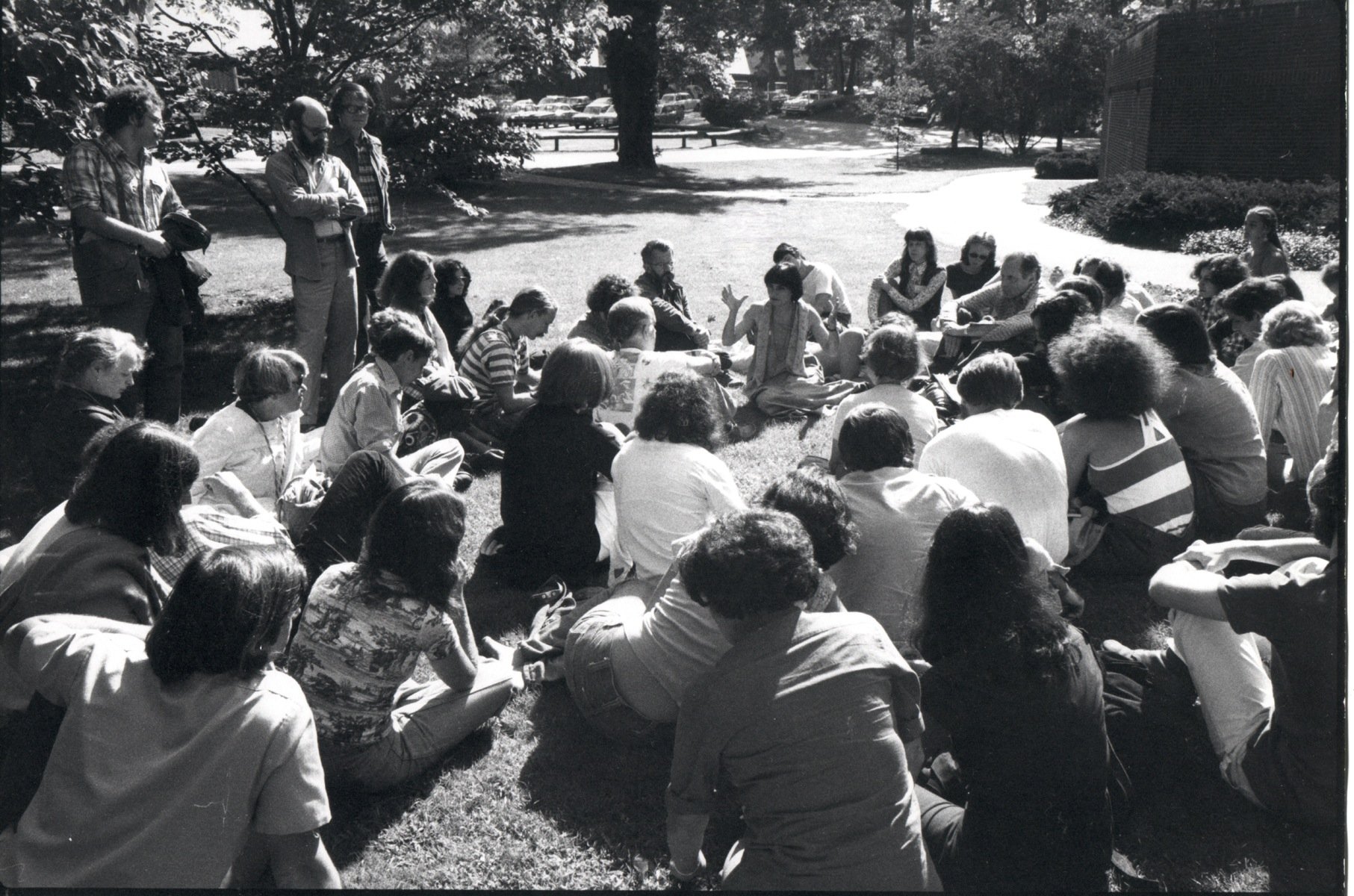Photo Credit: theflaherty.org
Agnès Varda leads a discussion at the 1976 Flaherty Film Seminar, programmed by Caroline Hennig