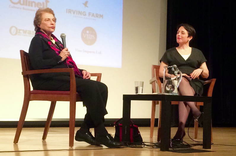 Mimi Sheraton—an influential journalist, restaurant critic, and cookbook writer who has lived in Greenwich Village for 70 years—gave the keynote address at Gotham on a Plate.