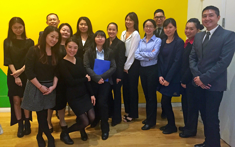 Parsons students at Fundamentals in Luxury Retail Internship/Recruitment Day.