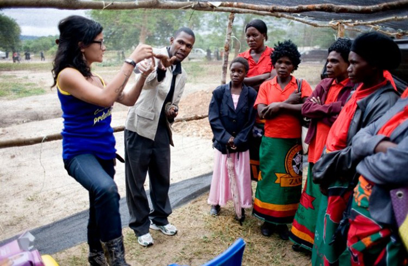 Melissa Wiskin, Design Studies '16, completed a stint in the Peace Corps in Zambia, where she learned about the power of mobile technology to dispense health care.