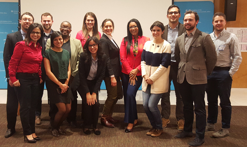 Pictured: Alexander Bryden, MS Urban Policy and Management '16, second from left, back row, helped his team with the Northeast Site of the Network of Schools of Public Policy, Affairs, and Administration (NASPAA) Student Simulation Competition.