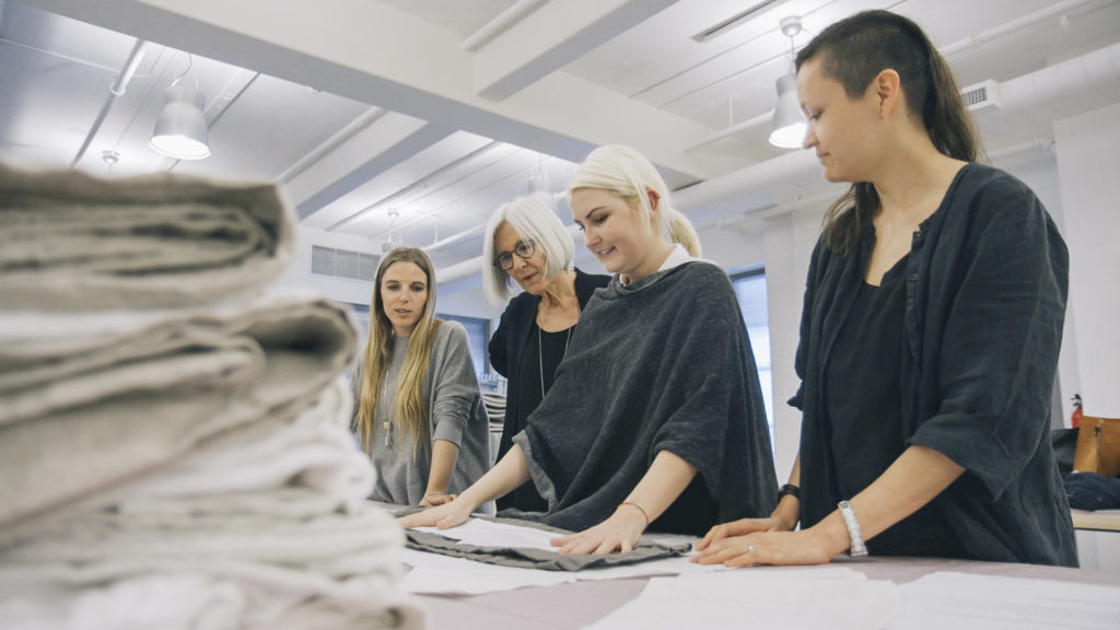 Teslin Doud, Eileen Fisher, Lucy Jones, and Carmen Gama