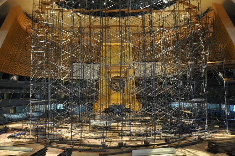 Construction at the United Nations  as part of The UN Capital Master Plan.