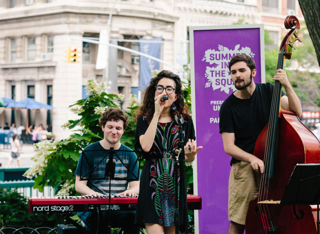 Students from School of Jazz were hired through the Gig Office to perform during the 