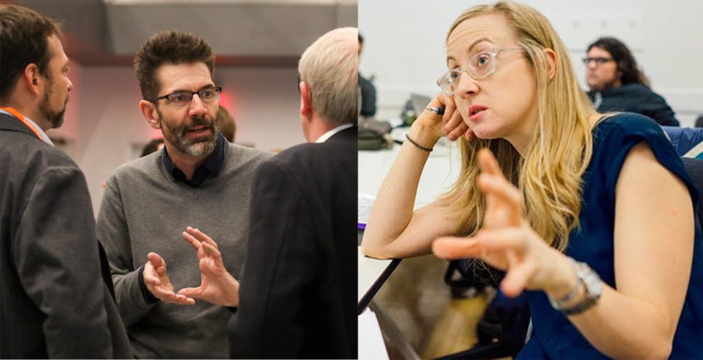 Mark Setterfield, Professor and Chair of Economics at The New School for Social Research, and Julia Ott, Associate Professor of History and co-director of the Heilbroner Center at NSSR.