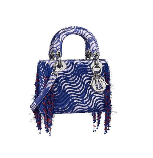 One of Okubo's designs for the Lady Dior bag by Christian Dior