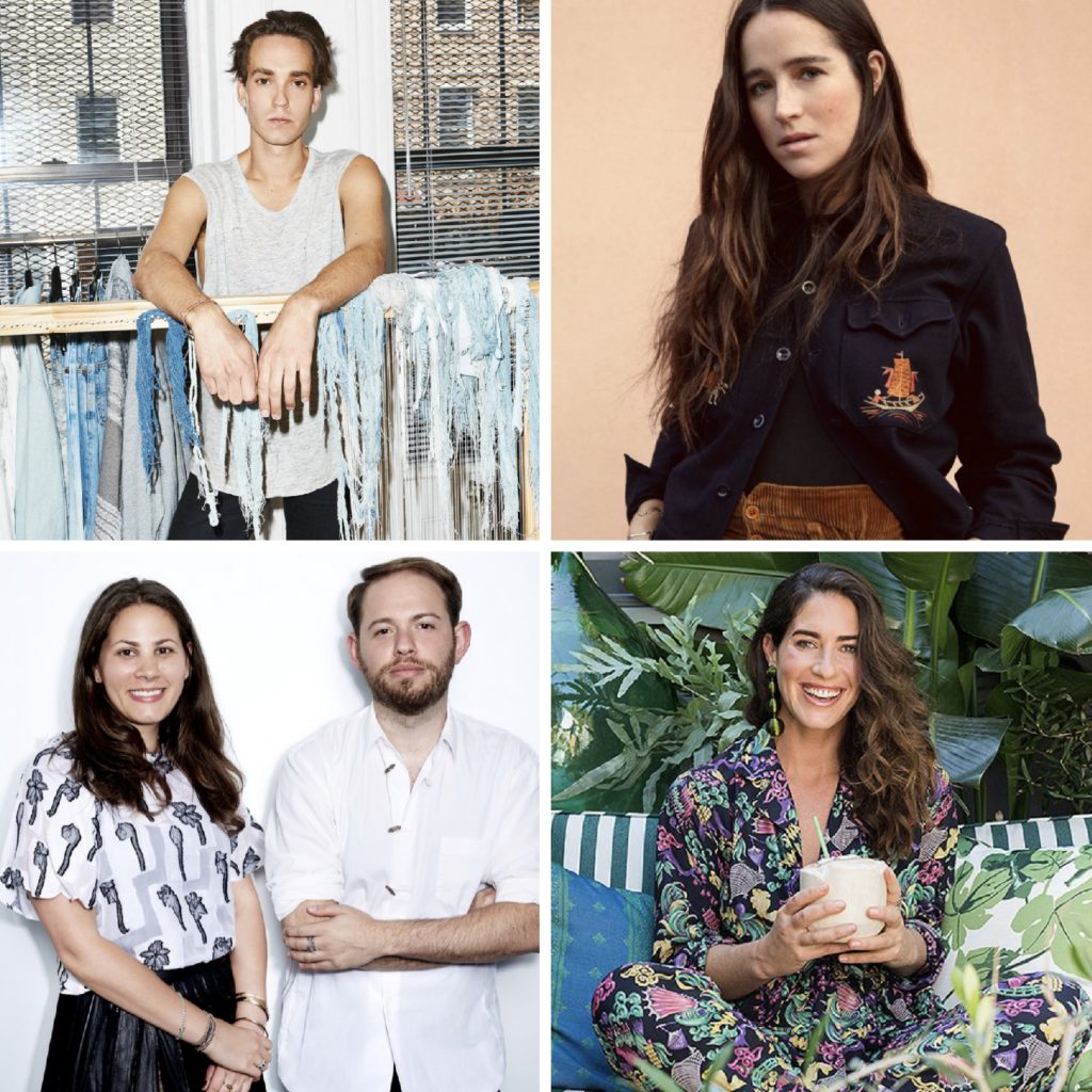 CFDA Finalists L-R: Matthew Adams Dolan, Emily Bode, Jonathan Cohen and Sarah Leff, and Rebecca de Ravenel