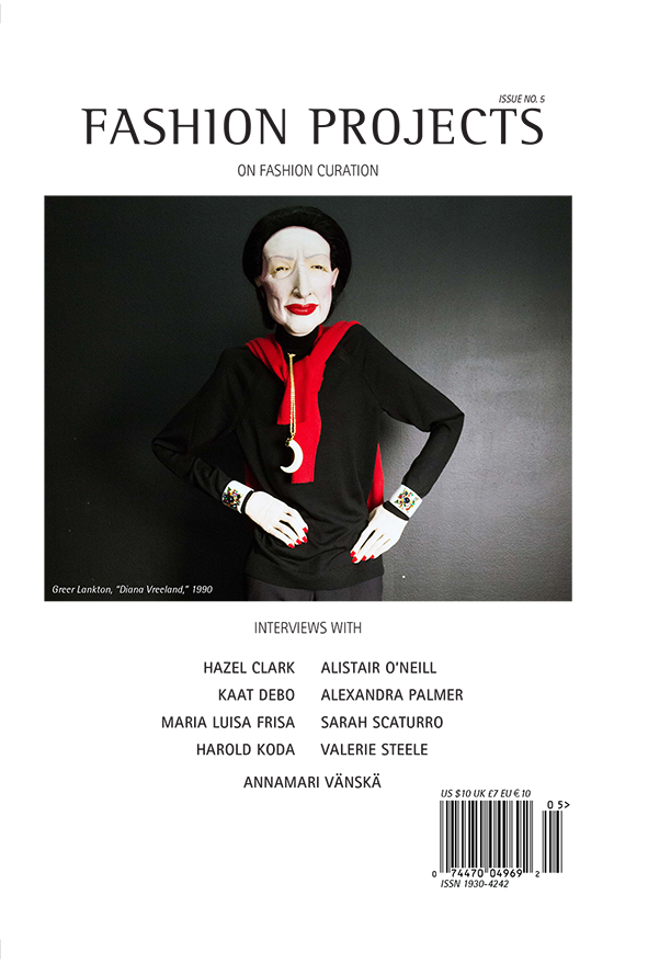 The cover of the 5th issue of Fashion Projects