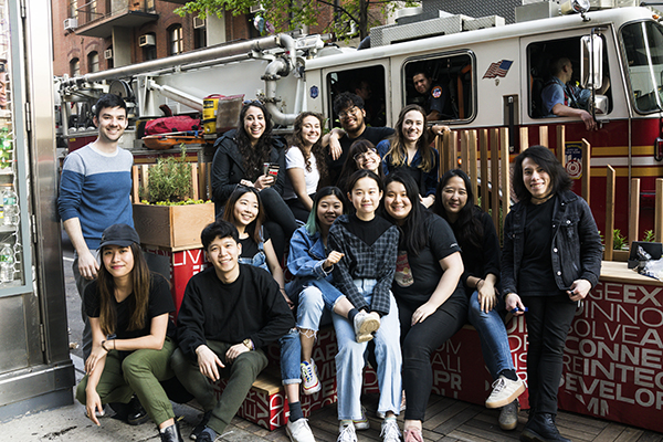 The students who helped create Street Seats 2019. 