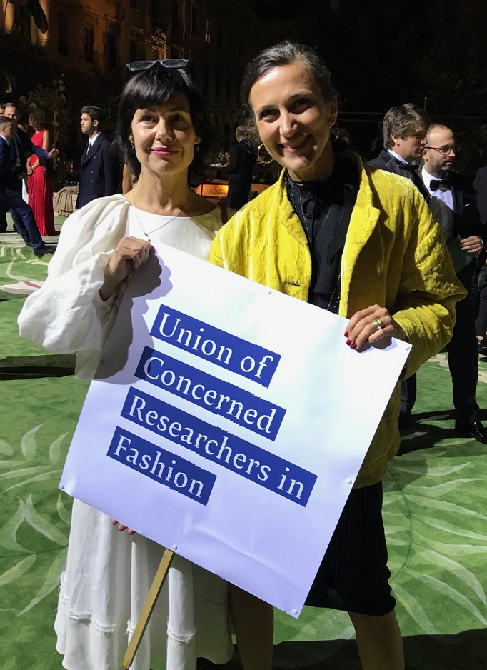 UCRF Co-Founders Mathilda Tham and Kate Fletcher at the awards ceremony