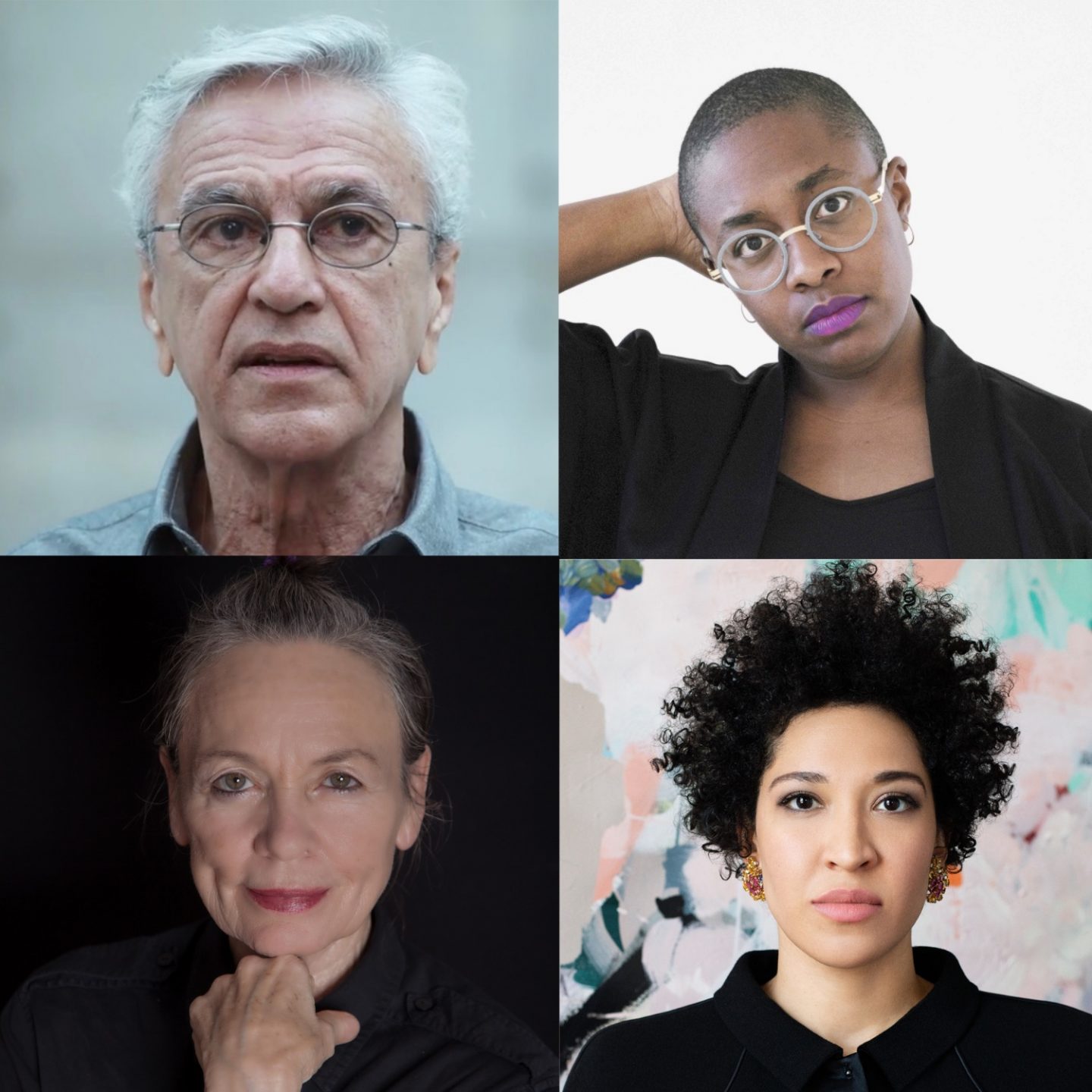 L-R: Caetano Veloso, Cécile McLorin Salvant, Julia Bullock, Laurie Anderson