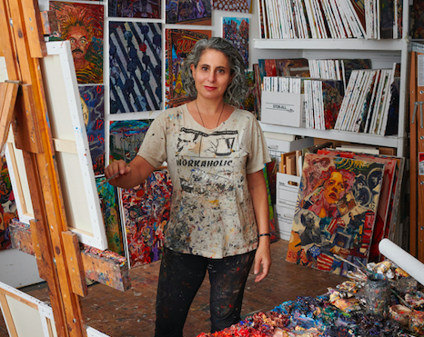 Sonya Sklaroff in her studio. Photo by Alison Gootee