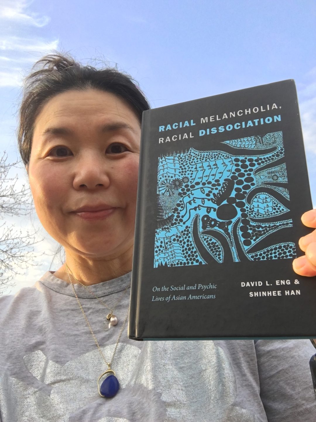 Shinhee Han with the book she co-authored