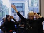 MA in Arts Management and Entrepreneurship at The New School’s College of Performing Arts Graduates First Cohort April 28, 2019. Navarra Novy-Williams and Carlos Johns-Davila present their VR project as part of the New School College of Performing Arts, Arts Management and Entrepreneurship program. 04/28/19
