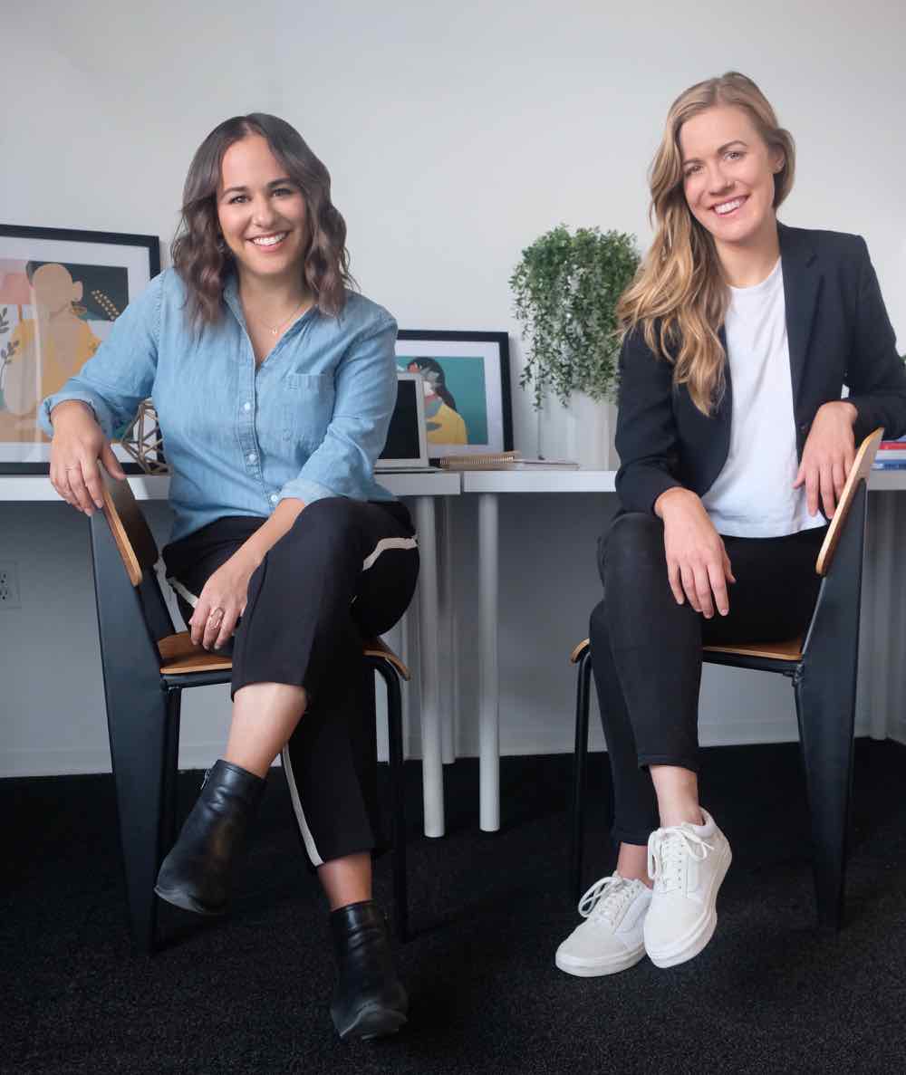 Liz Eddy (right) with co-founder Alyssa Ruderman